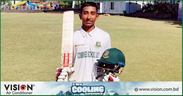 কালামের সেঞ্চুরির সুবাদে সুবিধাজনক অবস্থানে অনূর্ধ্ব-১৬ দল